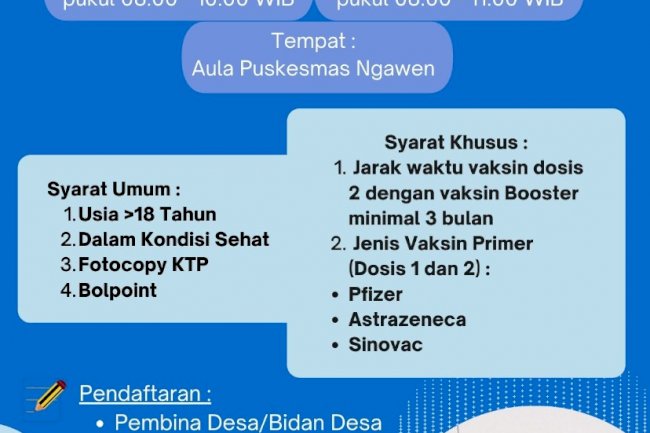 Info Vaksin Booster Pfizer