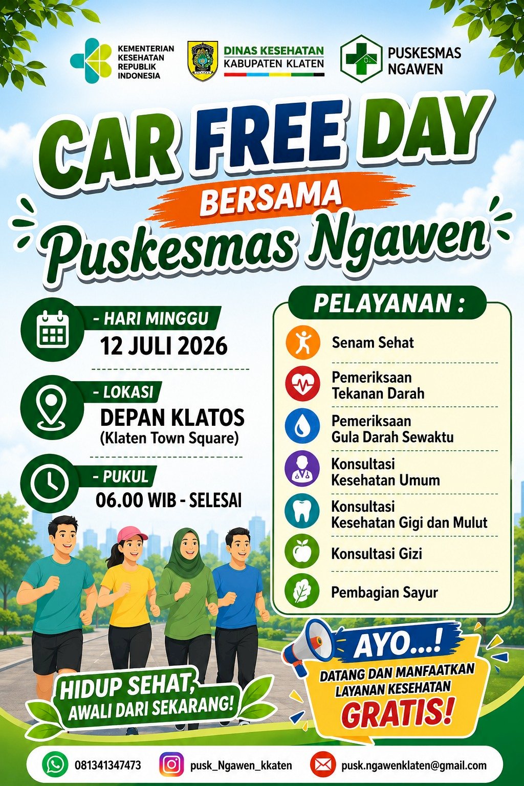 CAR FREE DAY 12 JULI 2026
